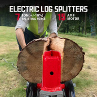 7-Ton 15Amp Electric Wood Log Splitter DB6407