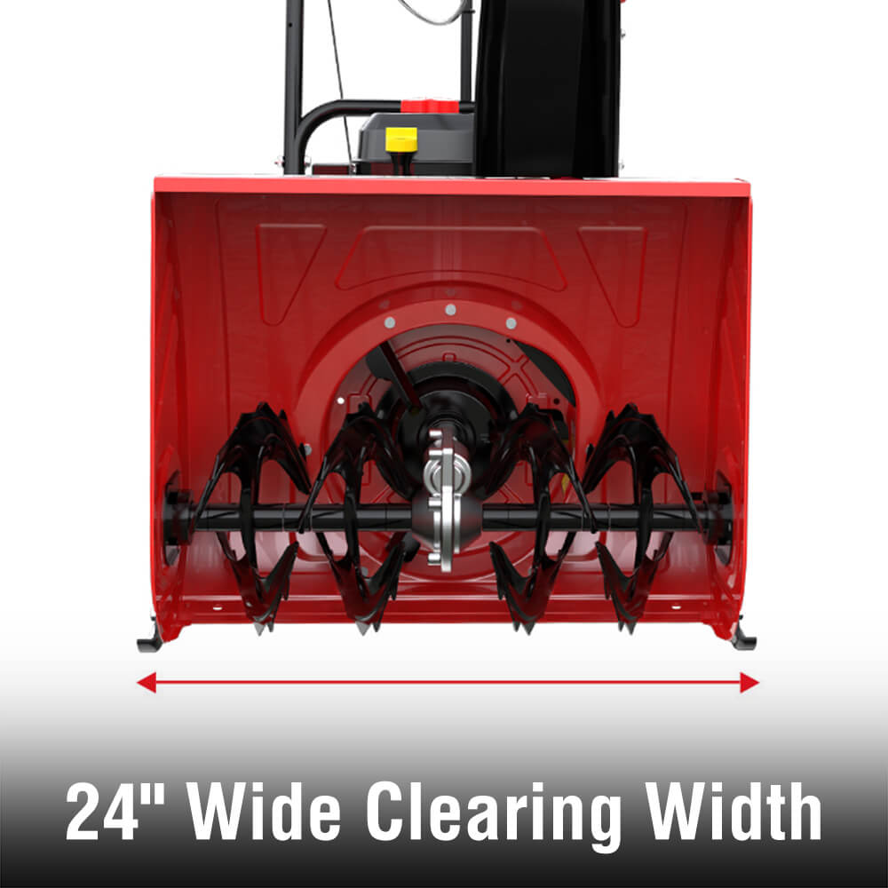 24'' 252cc Two Stage Self-Propelled Gas Snow Blower w/ Electric Start DB7109 (Web Exclusive)