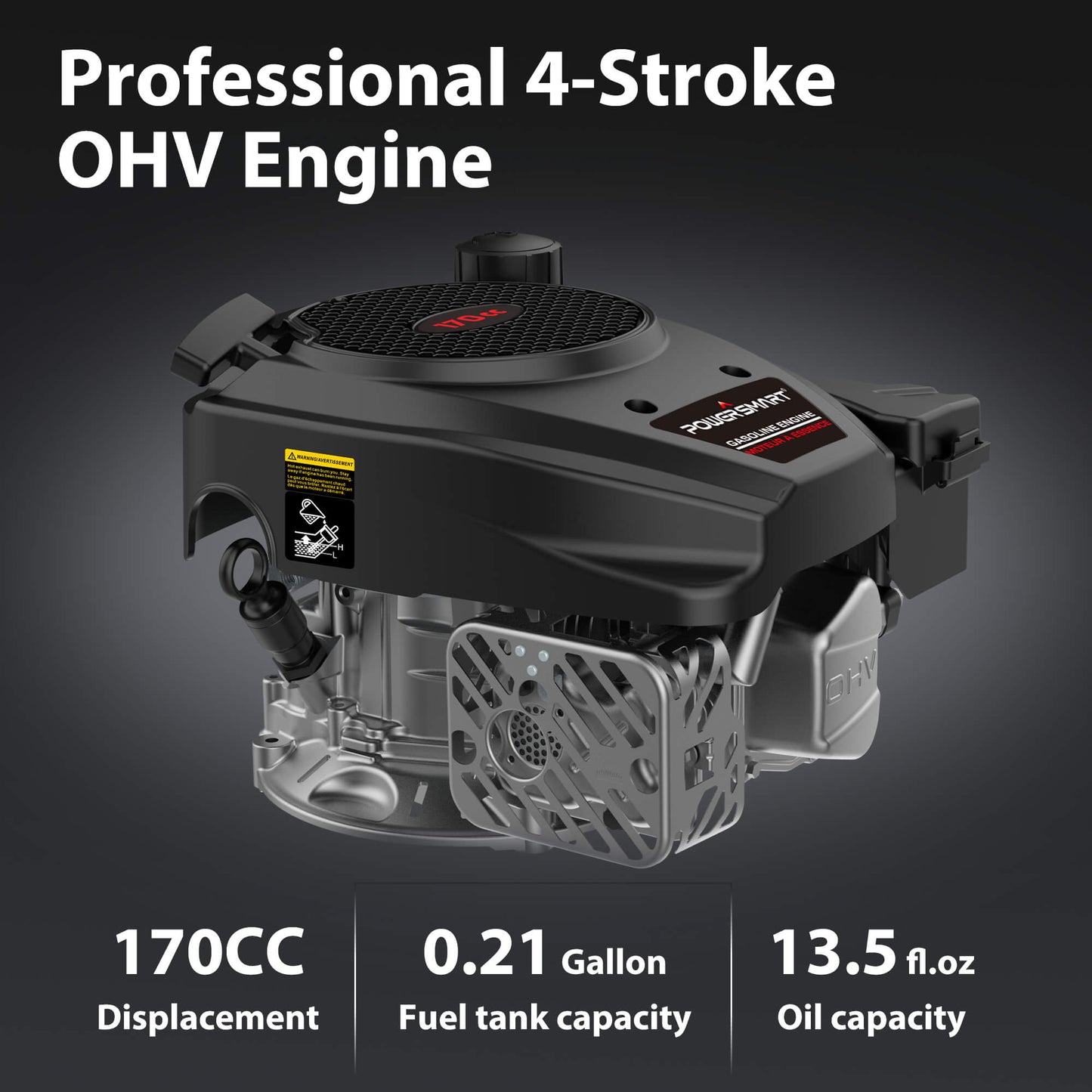 21 " 170cc Gas Self-Propelled 3-in-1 Lawn Mower DB8621S