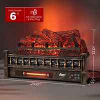 Eternal Flame EF23-PB Electric Fireplace Logs
