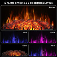 Eternal Flame EF26-PB Smart Electric Fireplace Logs, WiFi Enabled