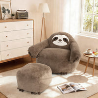 Sloth Bean Bag Chair with Ottoman