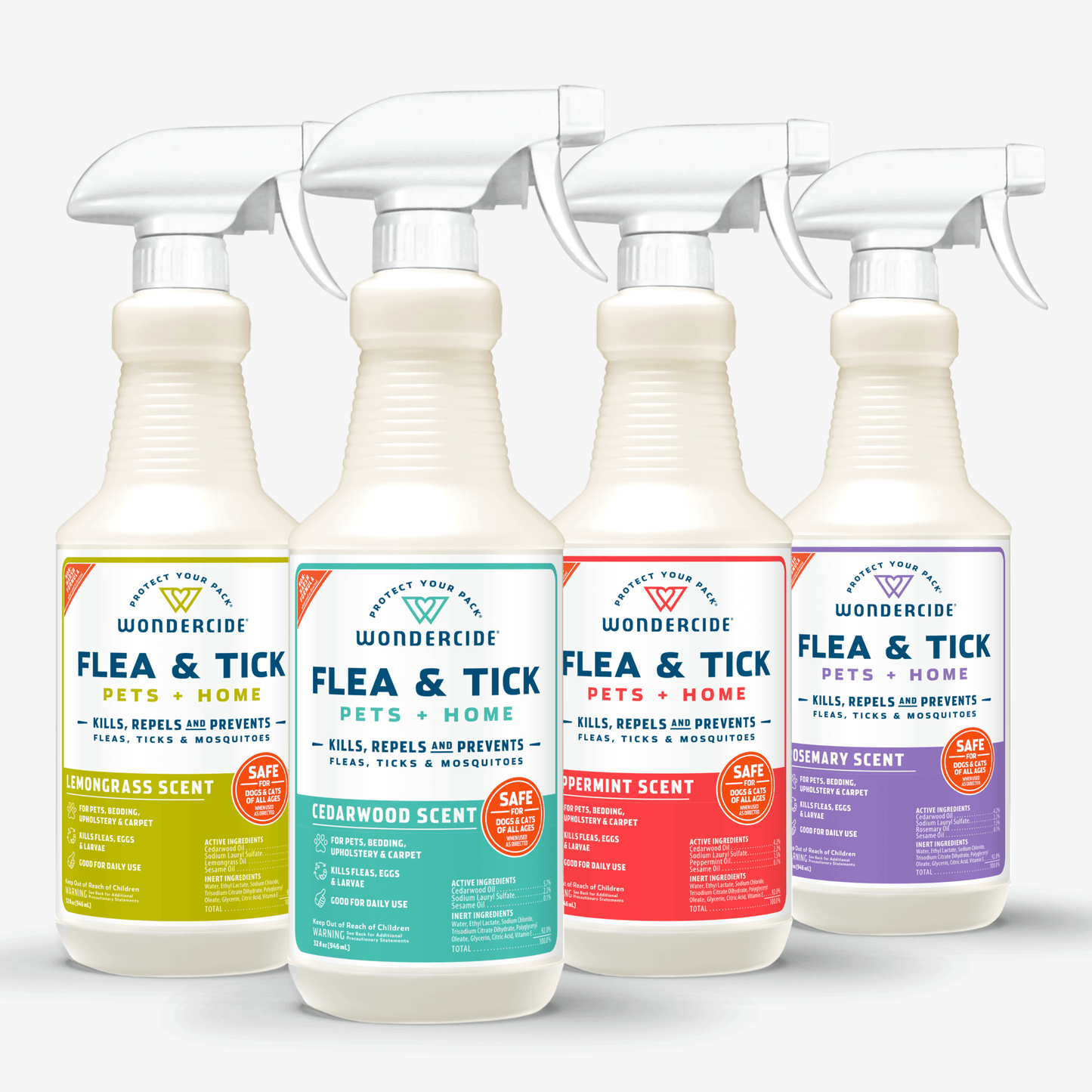 Flea & Tick Spray for Pets + Home with Natural Essential Oils