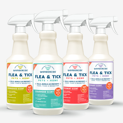 Flea & Tick Spray for Pets + Home with Natural Essential Oils