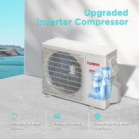 Finnmark 12,000 BTU WiFi Ductless Mini Split AC with Heat Pump, 115V/230V (R32)