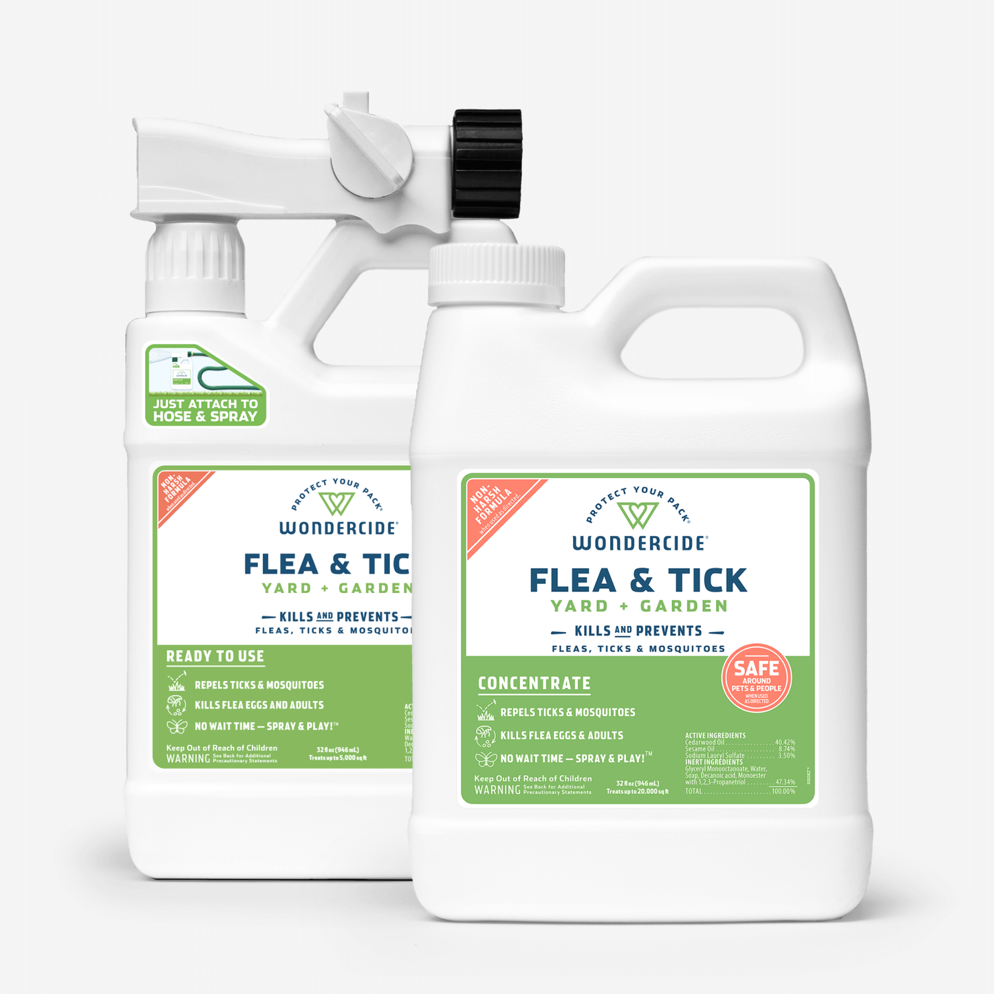 Flea & Tick Yard Spray Refill Starter Kit with Natural Essential Oils
