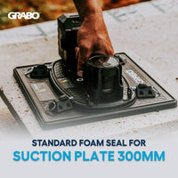 GRABO HighFlow Foam Seal 300, 12x12in Pad, Holds 150 lb