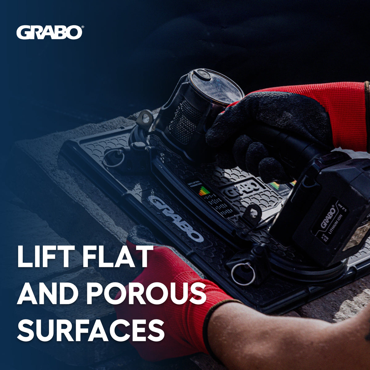GRABO HighFlow Foam Seal 300, 12x12in Pad, Holds 150 lb