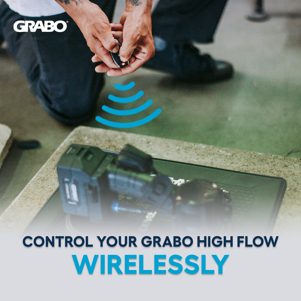 GRABO HighFlow Wireless Remote Keyfob, 30m Range