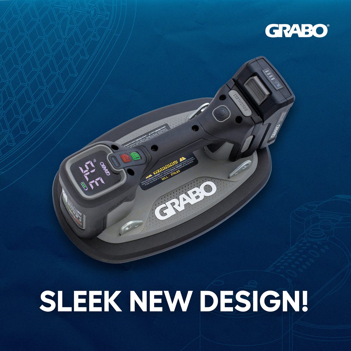 GRABO Pro Brushless Suction Gripster 375 lb, Tool Only, No Battery