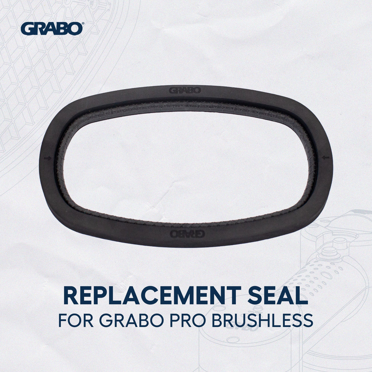 GRABO Pro Brushless Foam Rubber Seal for Textured Materials