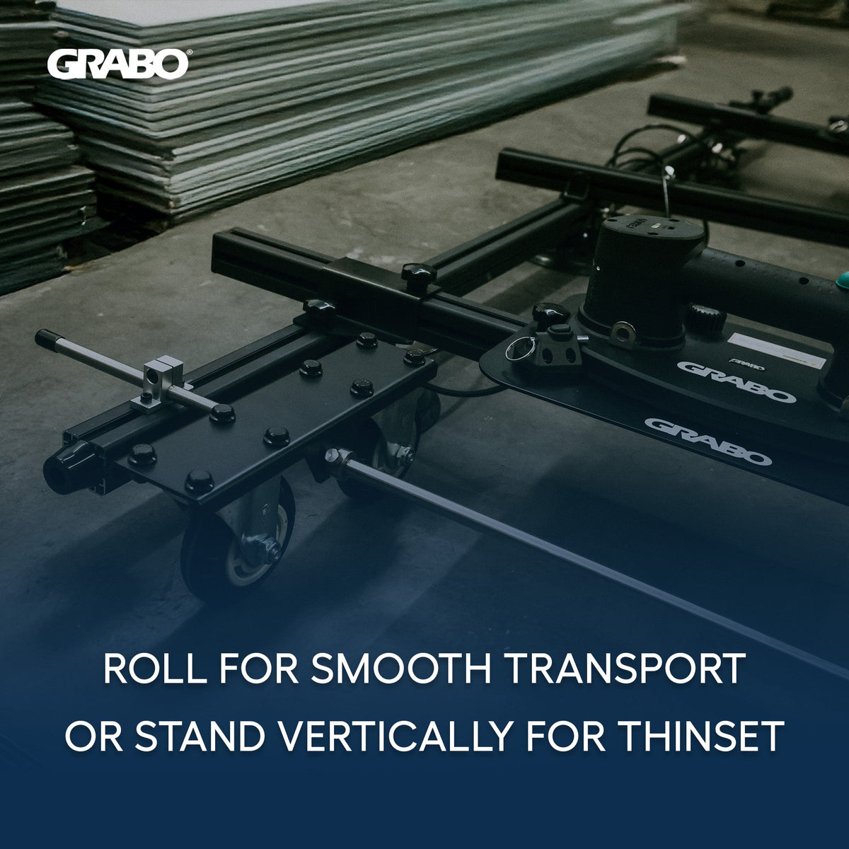 GRABO Panel Pro Modular Rail Suction Gripster System, 6 Cups, 441 lb
