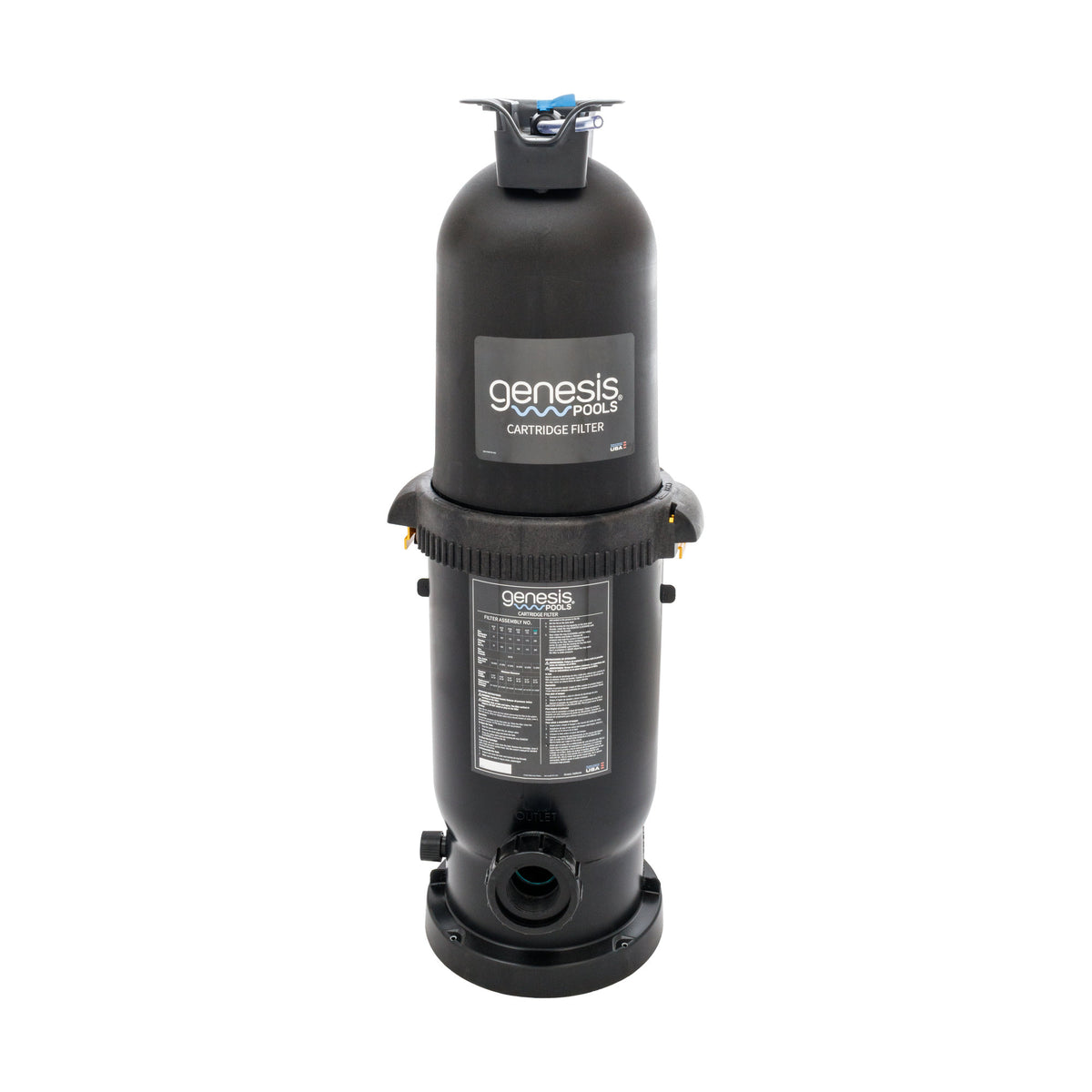 Genesis 200 Sq Ft Cartridge Filter, GPPCCF200, 3-Year Warranty