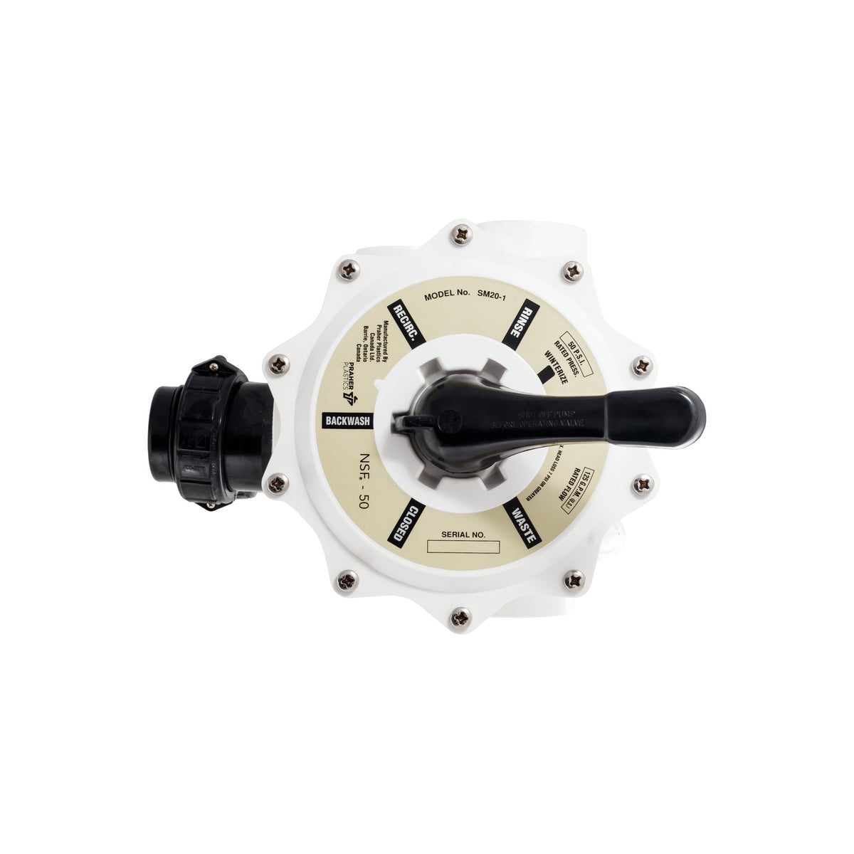 Genesis 2" FPT D.E. MultiPort Valve, GPWVD001, 3-Year Warranty