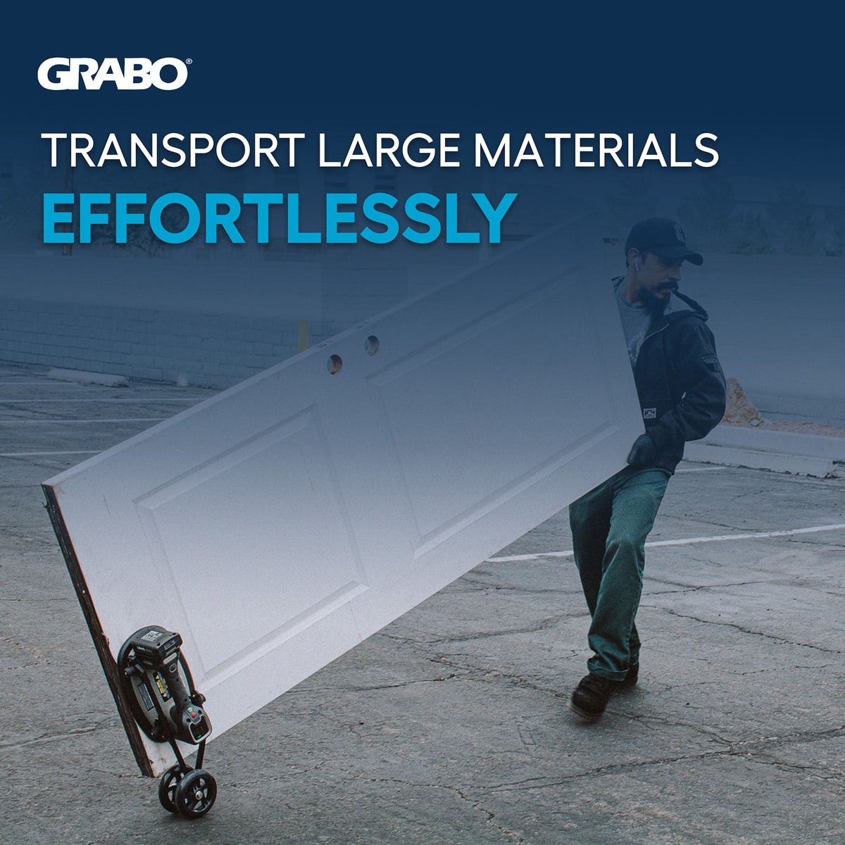 GRABO Roller Wheel Attachment for Slab and Panel Work