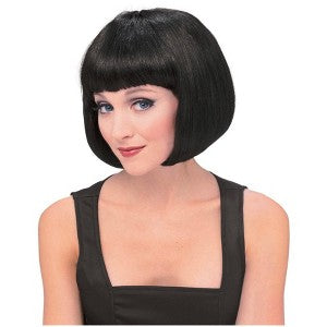 Supermodel Short Wig With Bangs - Black