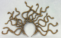 Gold Medusa Snake Headpiece Headband Costume Accessory