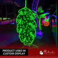 LED Mini Lights 5MM Green Twinkle Green Wire 6" Spacing