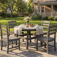 Corex HDPE Round Dining Set, 5-Piece