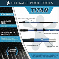 3X17 / Titan Aluminum, Titanium Swimming Pool Pole