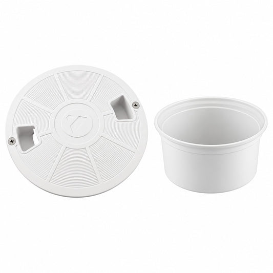 A&A Quik DekClor Deck Lid and Ring, White (542517)