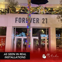 LED Mini Lights 5MM Multicolor Green Wire 6" Spacing