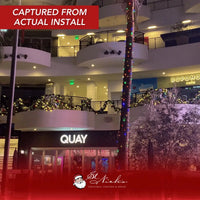 LED Mini Lights 5MM Multicolor Green Wire 6" Spacing