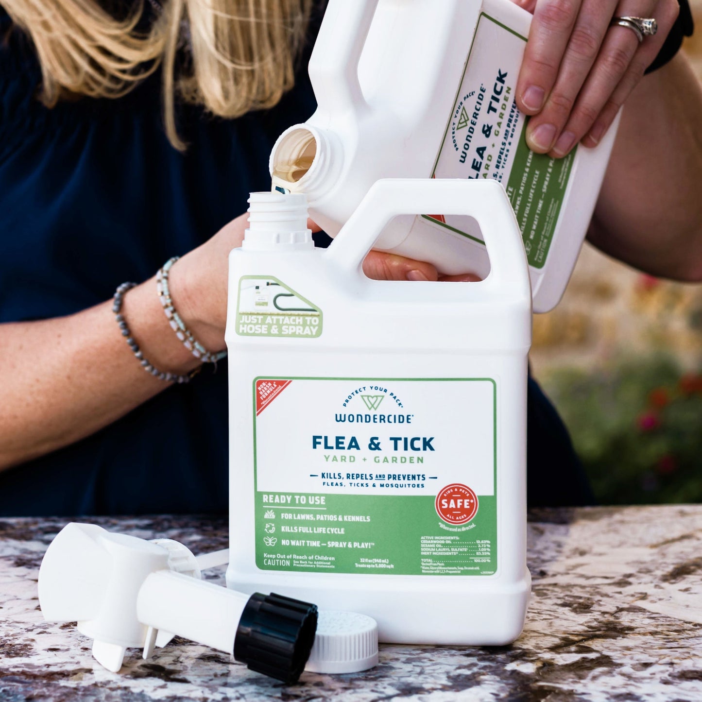 Flea & Tick Yard Spray Refill Starter Kit with Natural Essential Oils