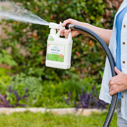 Ready-to-Use Flea & Tick Spray for Yard + Garden with Natural Essential Oils