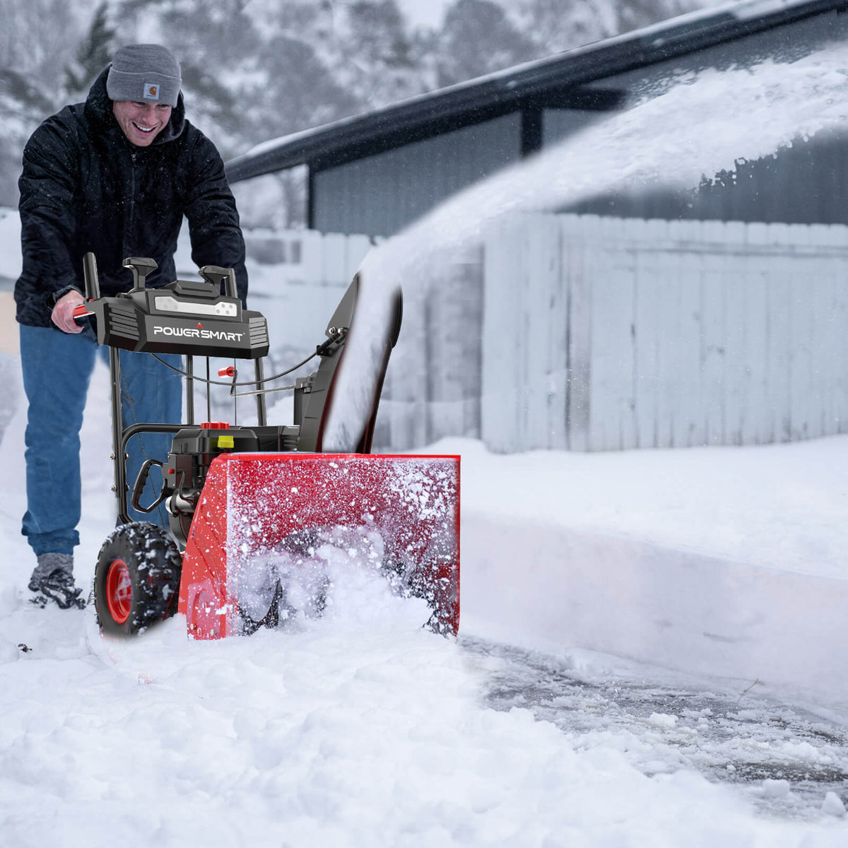24'' 212cc Two Stage Gas Snow Blower w/ Electric Start MB7109A