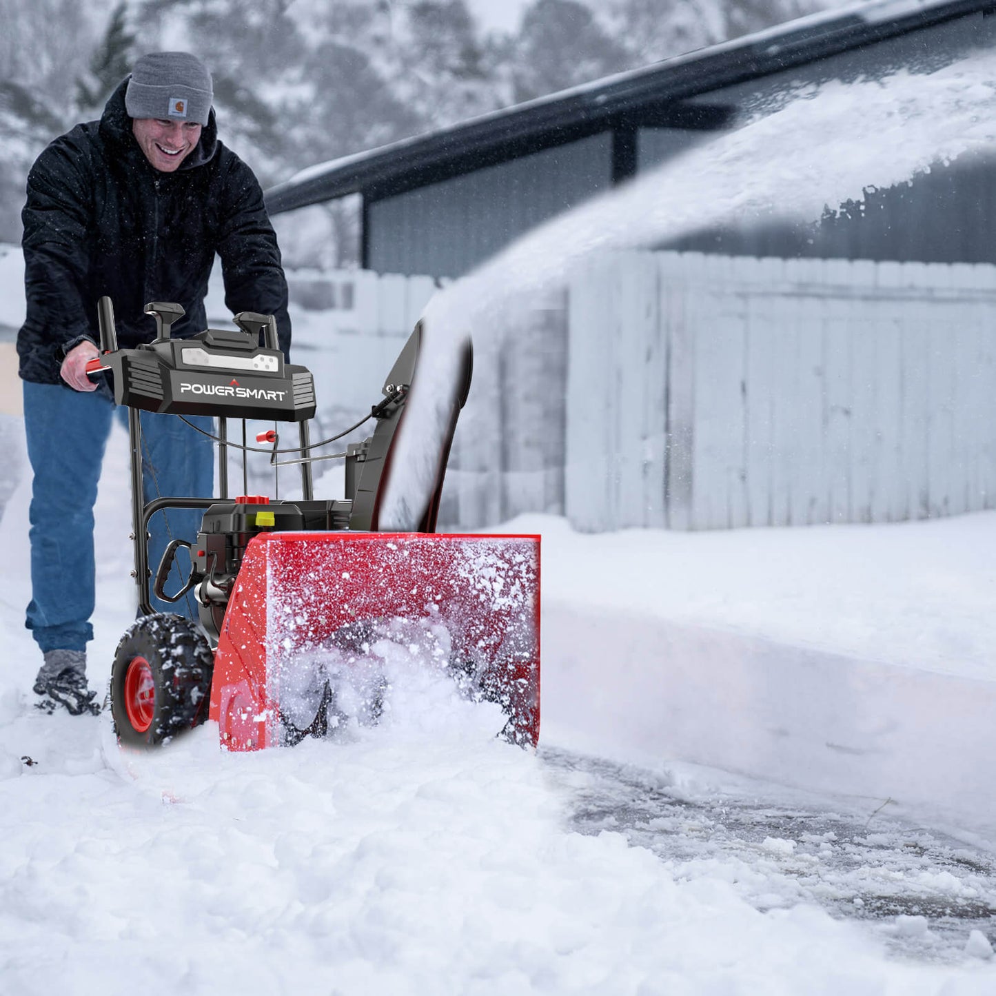 24'' 212cc Two Stage Gas Snow Blower w/ Electric Start MB7109A