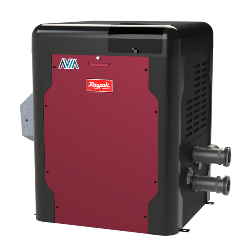 Raypak AVIA 399K BTU Natural Gas Pool Heater | Low NOx, Wi-Fi Smart Control (PR404AENC)