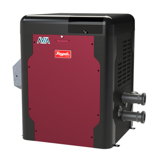 Raypak AVIA 399K BTU Natural Gas Pool Heater | Low NOx, Wi-Fi Smart Control (PR404AENC)
