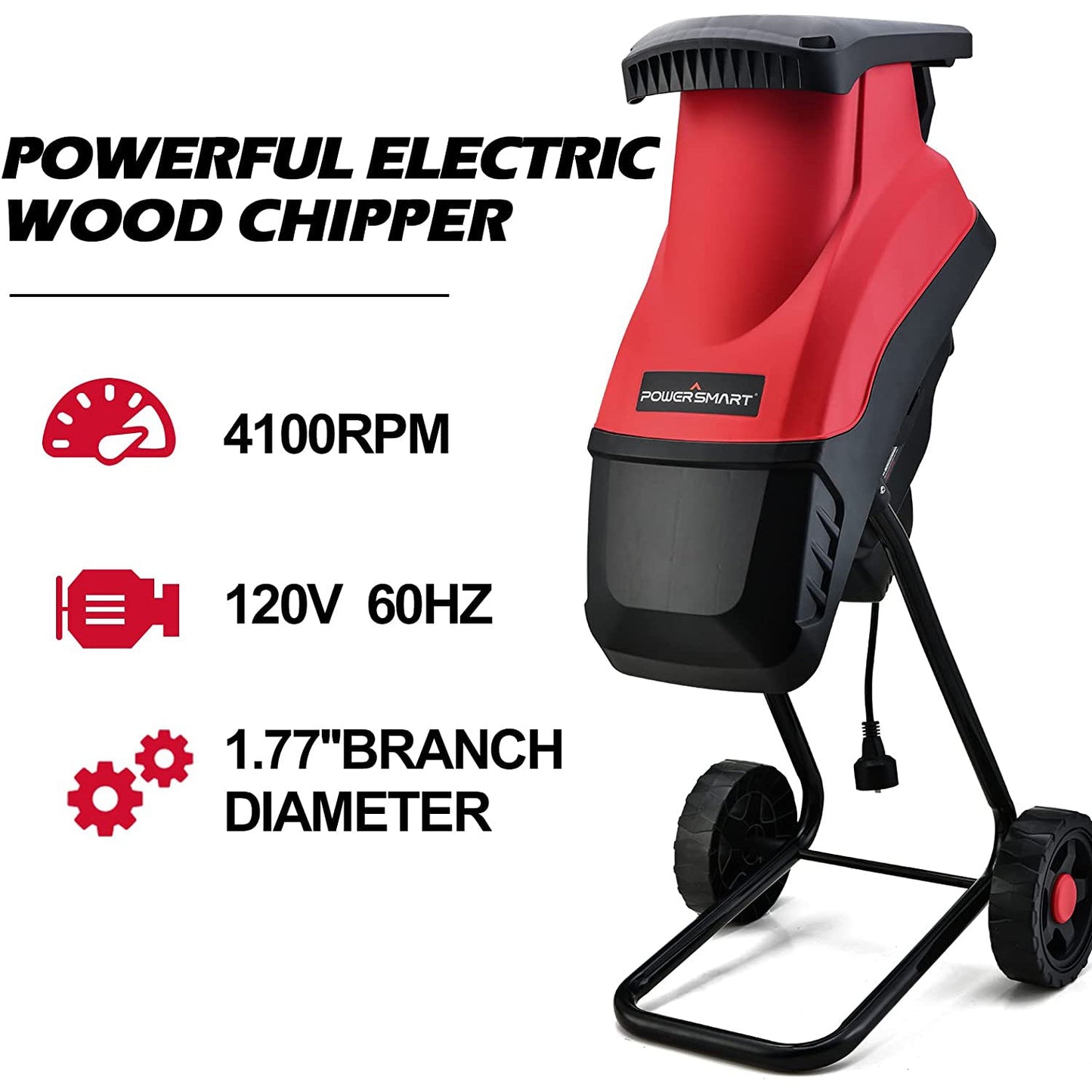 15Amp Electric Wood Chipper PS10