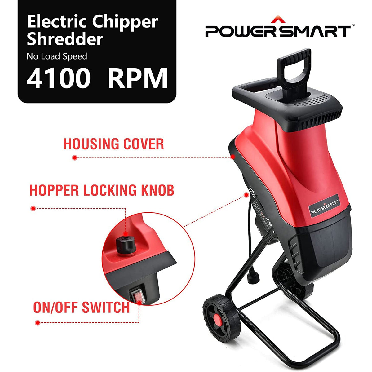15Amp Electric Wood Chipper PS10