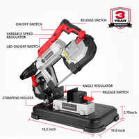 Portable Band Saw with Removable Base PS3051
