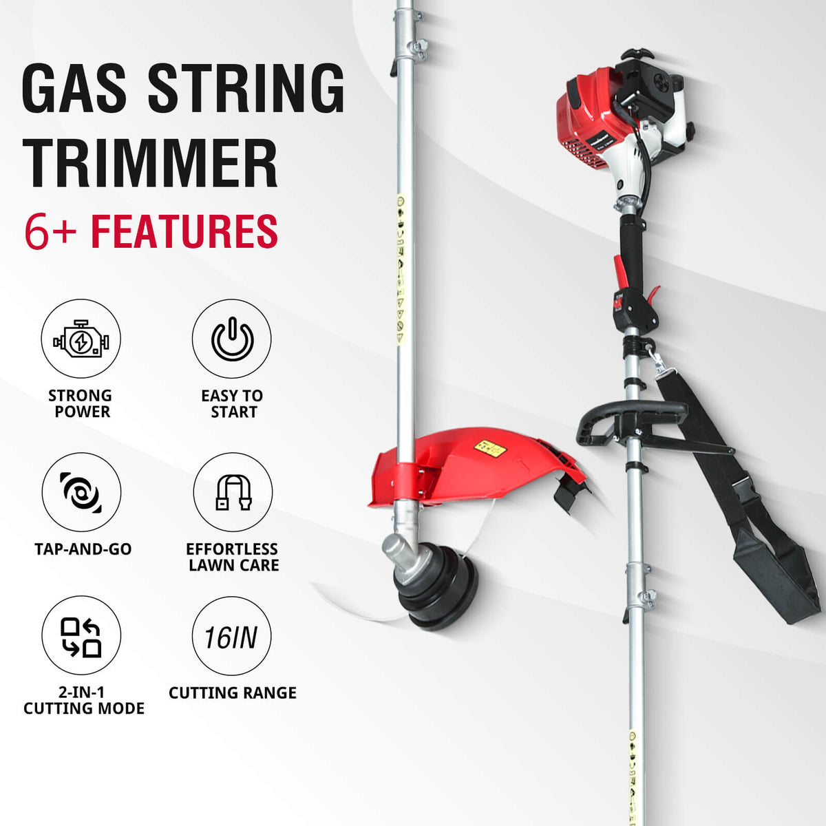 21" 144cc Gas Push 3-in-1 Lawn Mower & String Trimmer Combo Kit DB8621P+PS4532