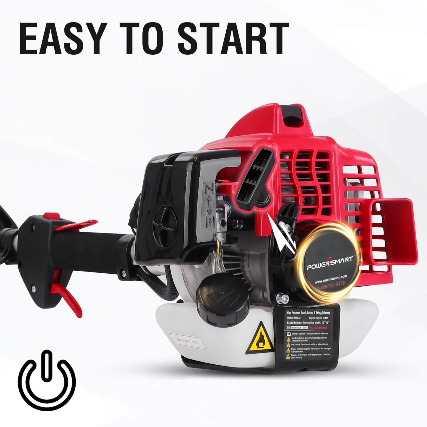 21" 144cc Gas Push 3-in-1 Lawn Mower & String Trimmer Combo Kit DB8621P+PS4532