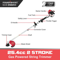 25.4cc 16" Gas String Trimmer & Edger PS4532