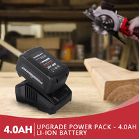 20V Mini Circular Saw Cordless with 4.0Ah Battery and Charger PS76138A