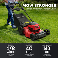 80V 21" Cordless Push Lawn Mower w/ Battery & Charger PS76821