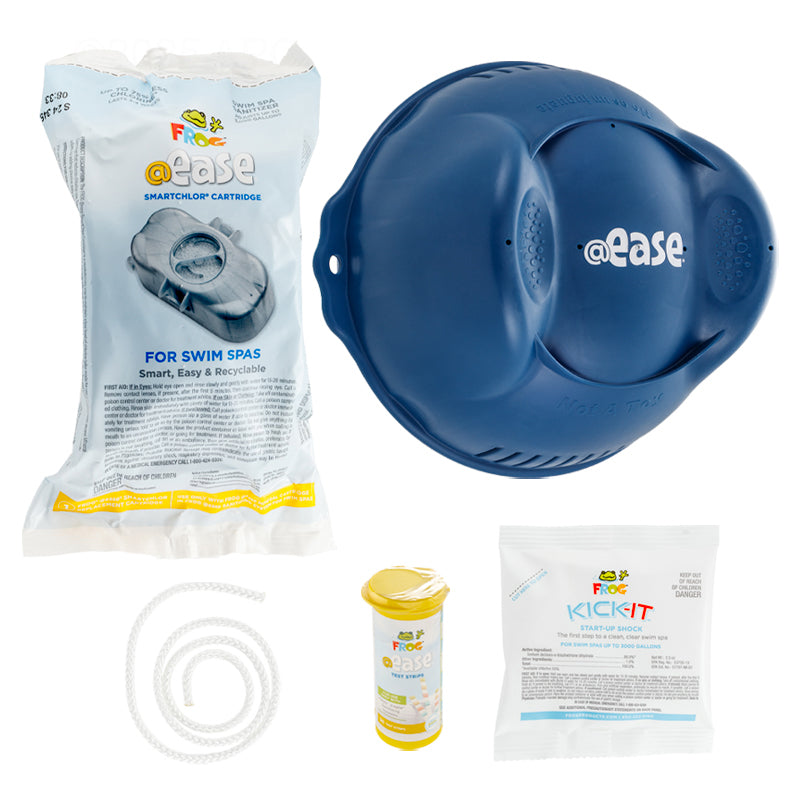 FROG @ease Sanitizing System for Swim Spas with FROG Kick-It Start-Up Shock (01-14-3292)