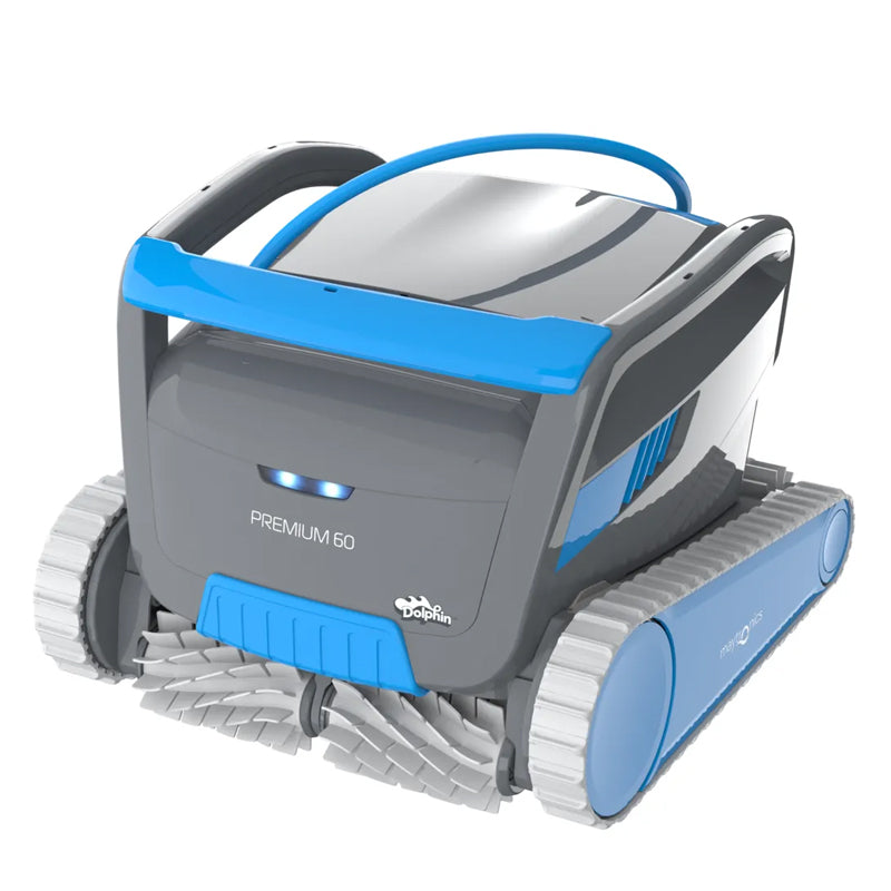 Maytronics Dolphin Premium 60 Robotic Pool Cleaner with Caddy