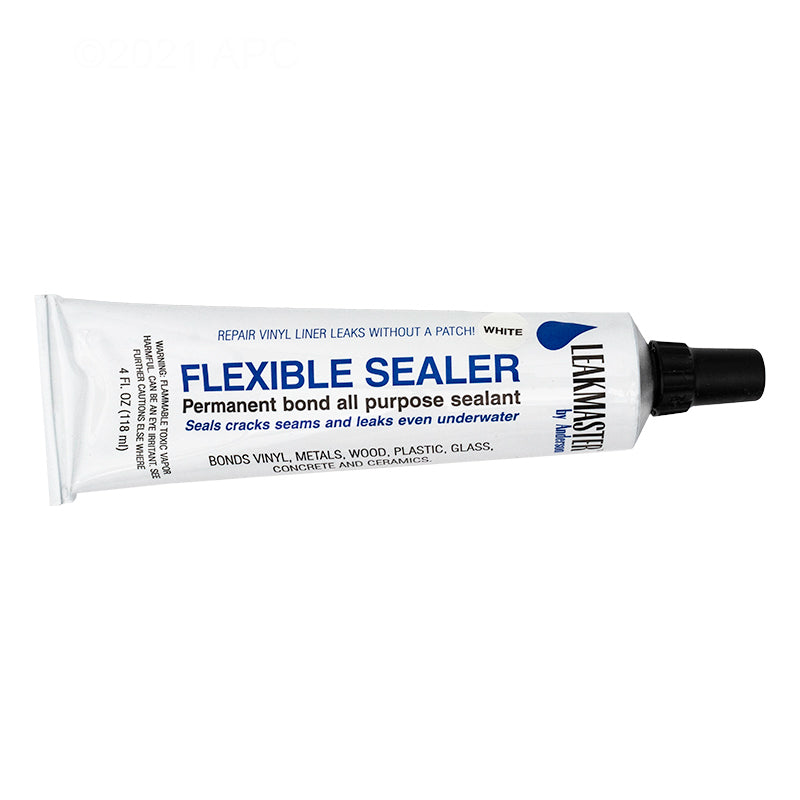 Anderson Manufacturing FS4W Leakmaster Flexible Pool Sealer, 4 oz, White