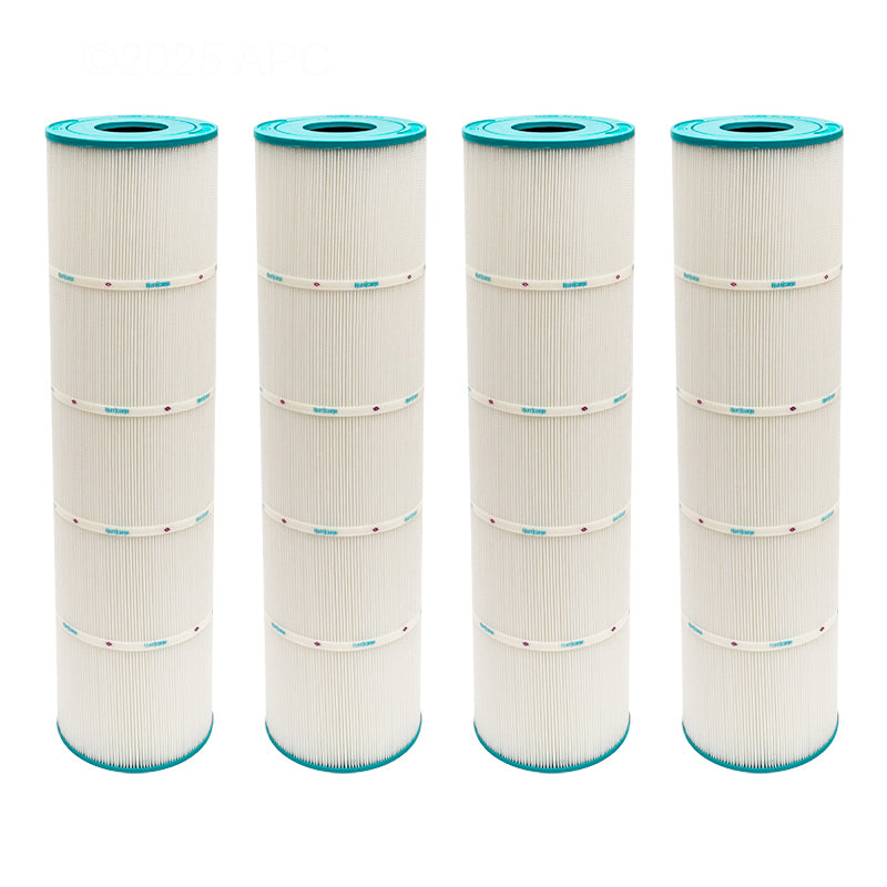Hurricane HF7471-04 Replacement Filter Cartridge, 4-Pack, 105 Sq Ft for Waterway