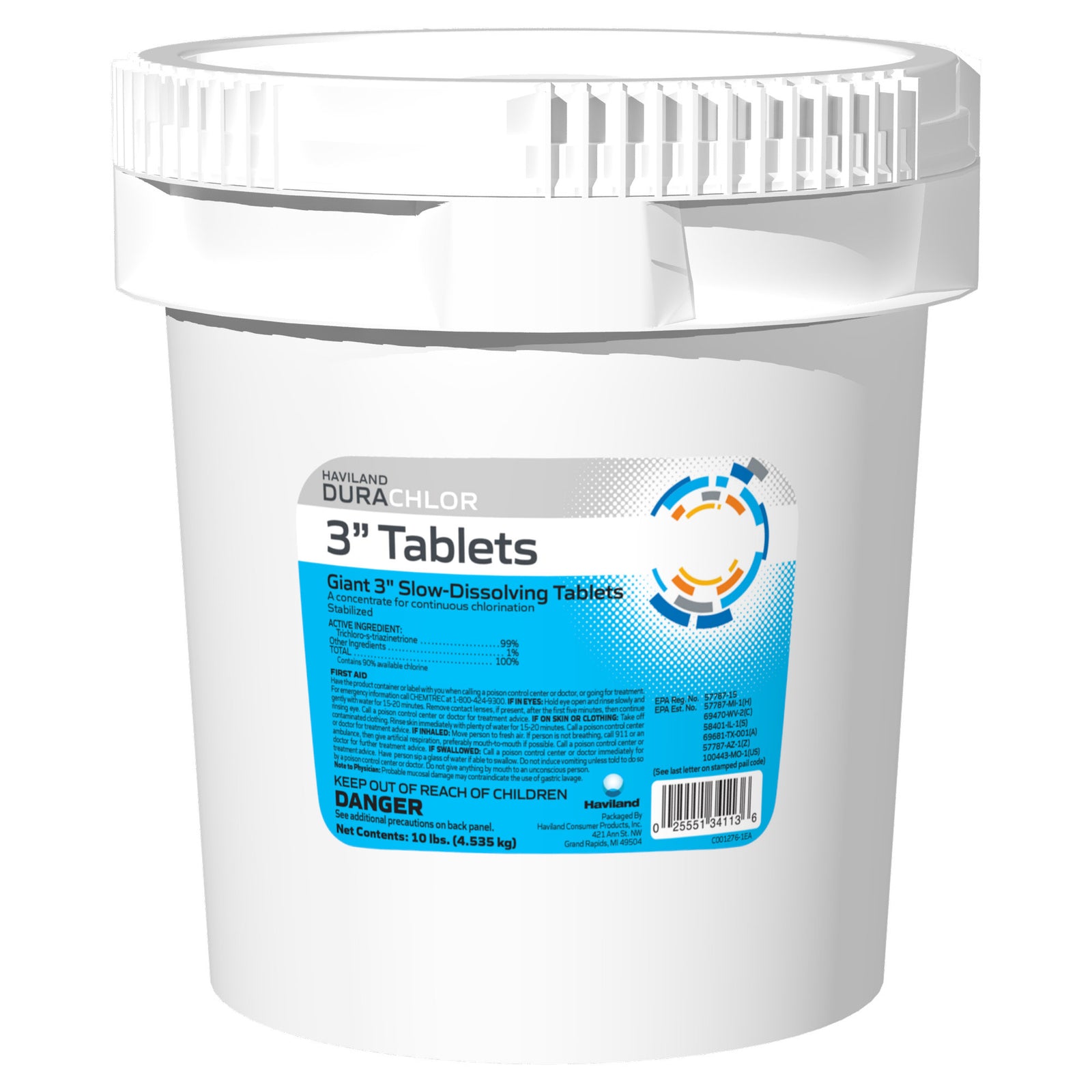 DuraChlor 10 Lb 3" Wrapped Tab Sanitizers