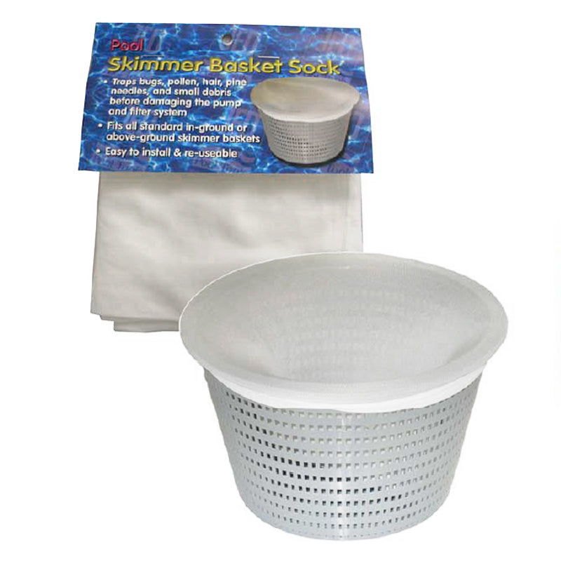 Jed Pool Tools 80-852 Skimmer Basket Sock, 4 Pack