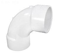 Lasco 406-020SW 2 inch Schedule 40 PVC 90 Degree Sweep Elbow, Slip x Slip