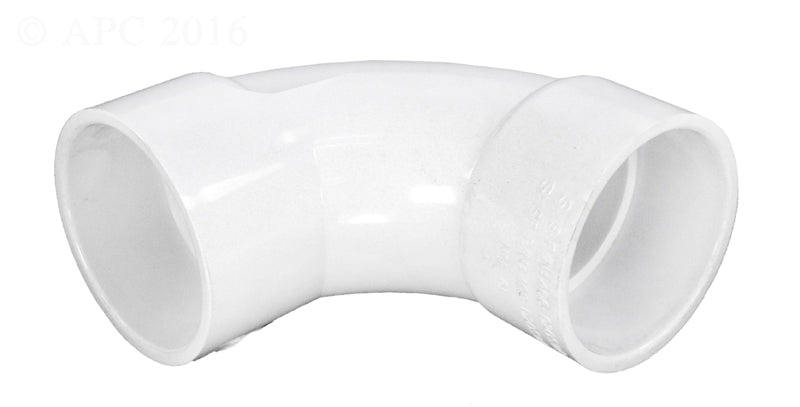 Lasco 406-020SW 2 inch Schedule 40 PVC 90 Degree Sweep Elbow, Slip x Slip