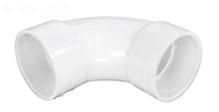 Lasco 406-020SW 2 inch Schedule 40 PVC 90 Degree Sweep Elbow, Slip x Slip